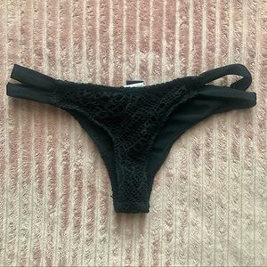 🖤S Hurley Black Lace Cheeky Bikini Bottom🖤